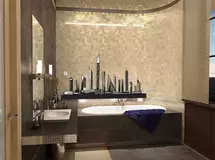 Виниловая наклейка для ванной Те� но