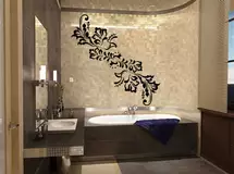 Винилов� е наклейки в ванн� � комна� � Цве� о� н� й о� намен�