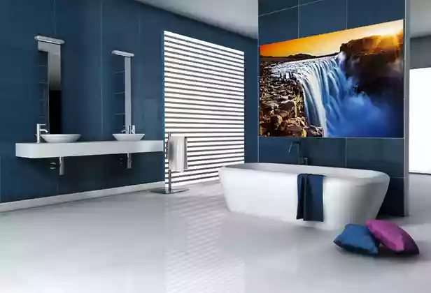 Наклейка в ванн� � водопад