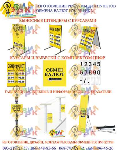На� � жная � еклама п� нк� ов обмена вал� � ка� алог