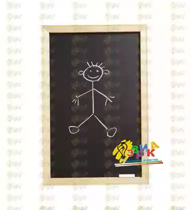 Меловая доска в све� лой � аме 30Х40