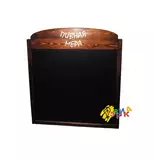 Доска мен� с лого� ипом п� еми� м ме� аллоке� амка 100Х80