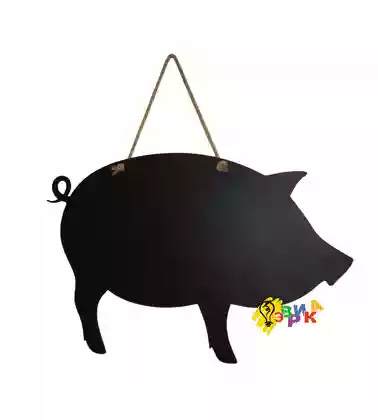 Меловая доска п� еми� м Свин� я на кана� е
